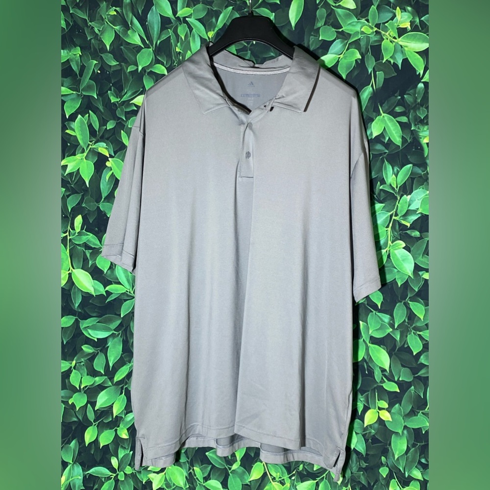 Adidas Men's Polo Shirt Short Sleeve Gray Golf Size 3XL